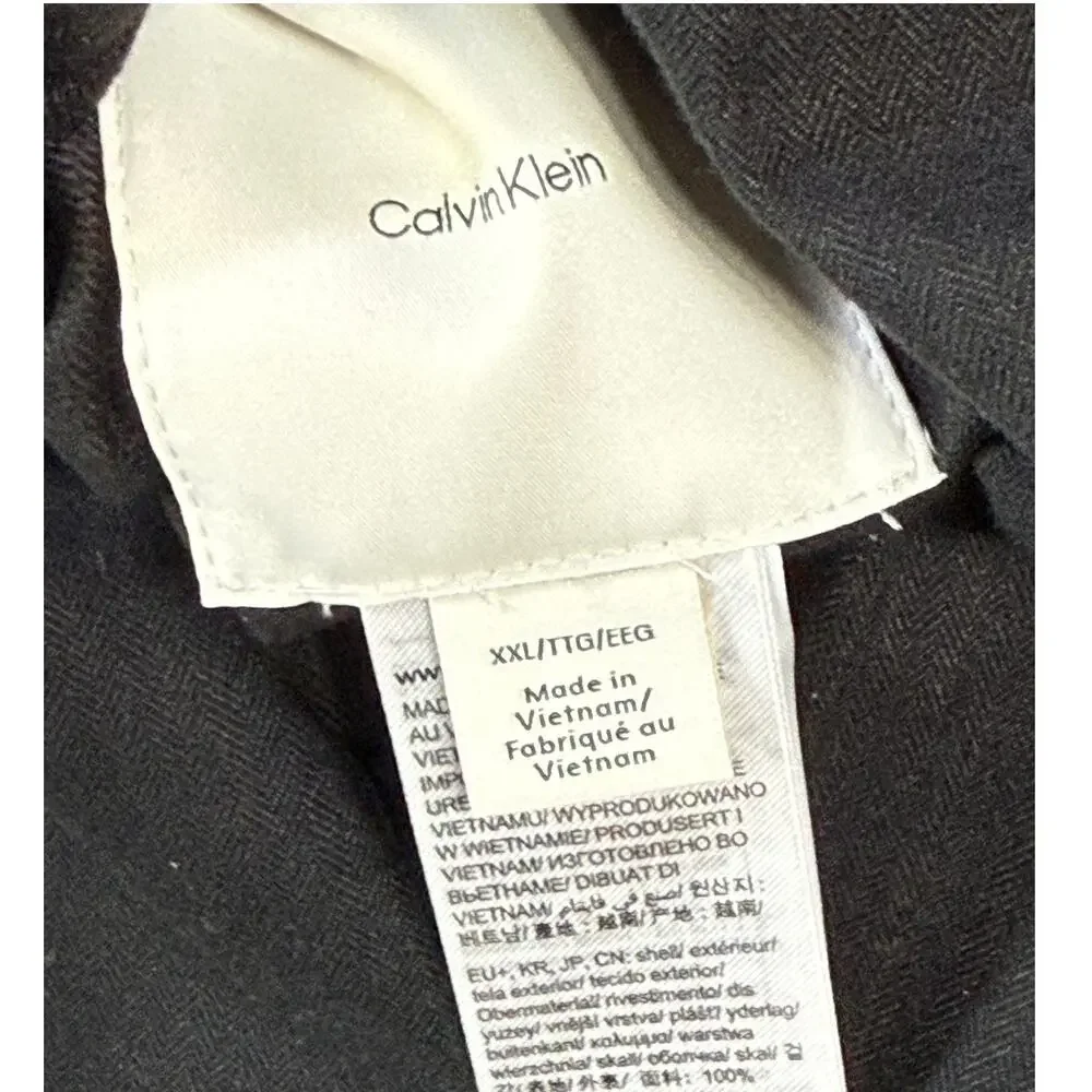 Calvin Klein Men's Reversible Puffer Jacket - Black - XXL $330